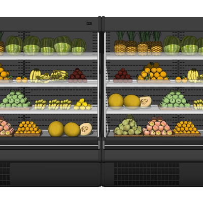 Modern fruit supermarket shelf preservation cabinet