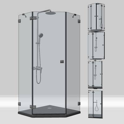 Modern Glass Shower Room