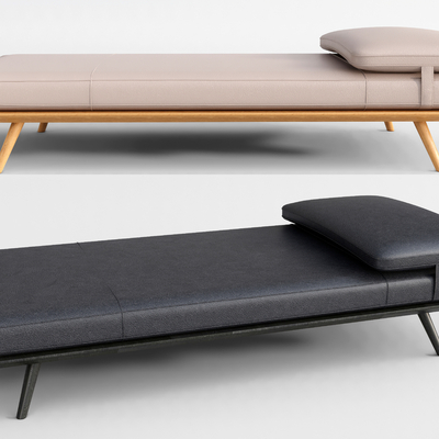 Modern Leather Chaise