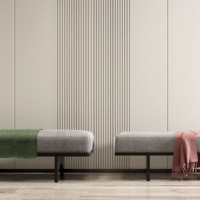 Modern bed end stool pedal