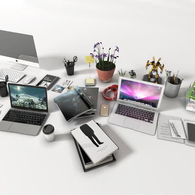 Modern Laptop Office Supplies