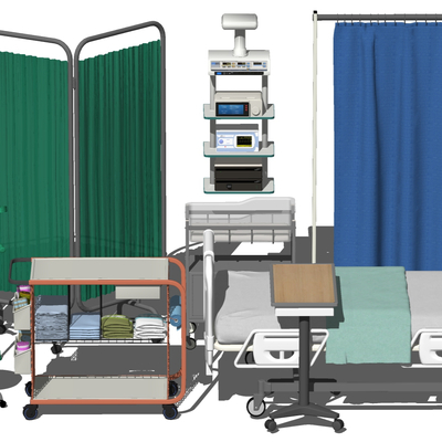 Modern hospital bed medical equipment