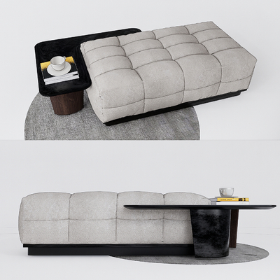 Modern Fabric Sofa Stool Foot