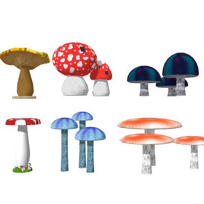 Modern Mushroom Sculpture