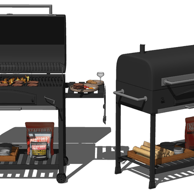 Modern barbecue grill grill