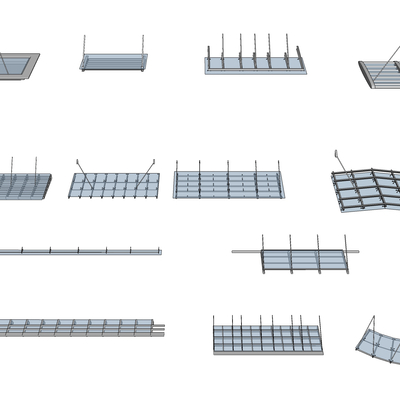 Modern glass steel frame canopy