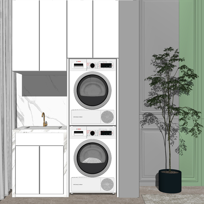 Modern Laundry Cabinet