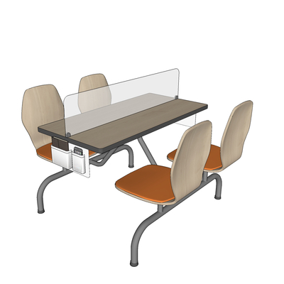 Modern Public Dining Table and Chair