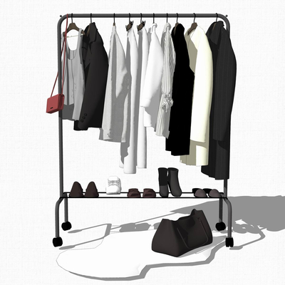 modern hanger clothes shoes