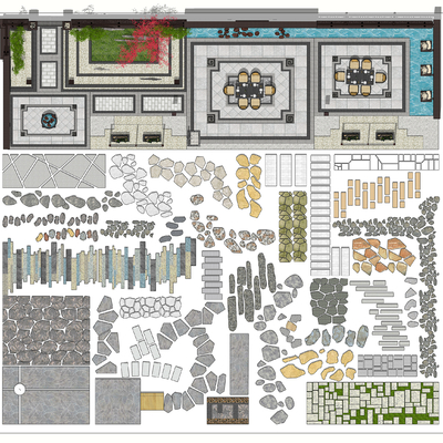 New Chinese Courtyard Garden