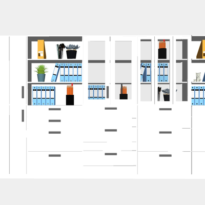 Modern Data Cabinet File Cabinet