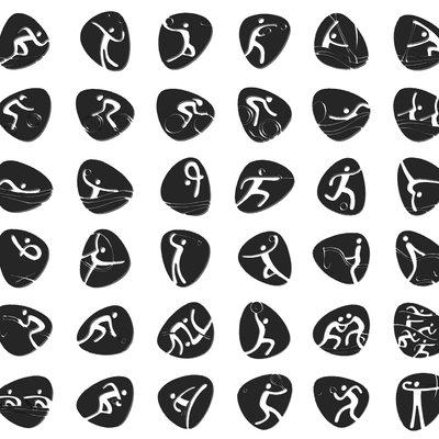 Modern Sports Graphic Logo Silhouette