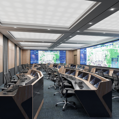 Modern Video Monitoring Room