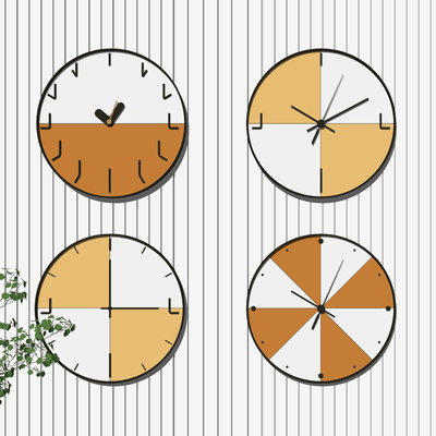 Modern round wall clock