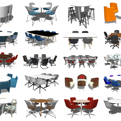 Modern Negotiation Tables and Chairs