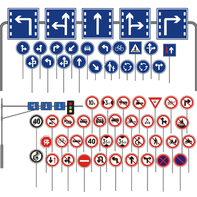 Modern Road Traffic Signs Signs Signs