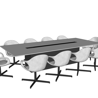 Modern Simple Meeting Table and Chair