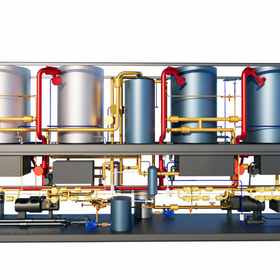 Industrial wind machinery pipeline