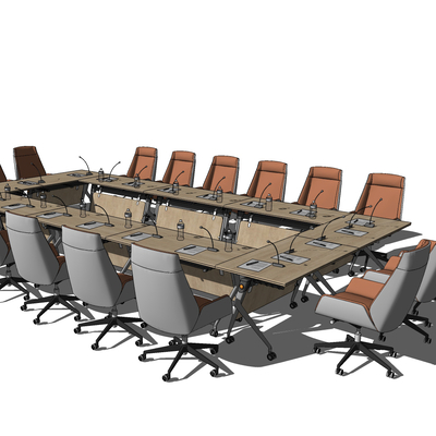 Modern Conference Table and Chair