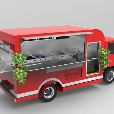 Modern fast food truck