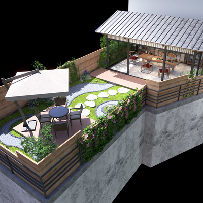 Modern Roof Garden