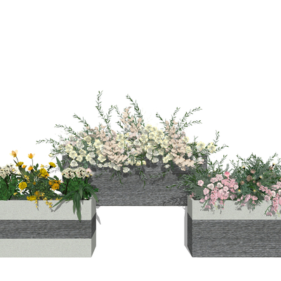 Modern Flower Box Flower Pond Potted Plant