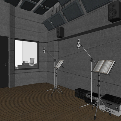 Modern recording studio