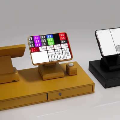 modern cash register ordering machine