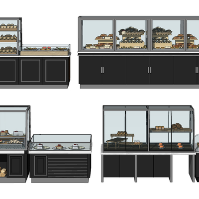 Modern Bread Display Cabinet Cake Baking Cabinet