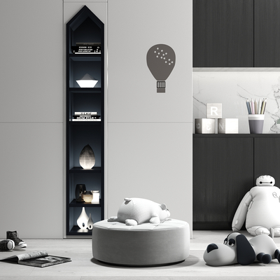 Modern children's decorative cabinet