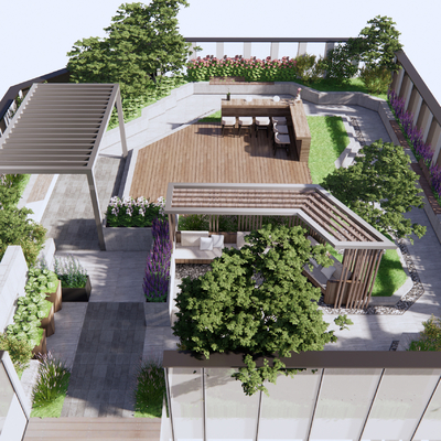 Modern Roof Garden