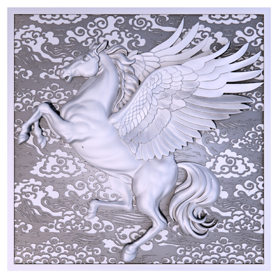 Modern Pegasus relief