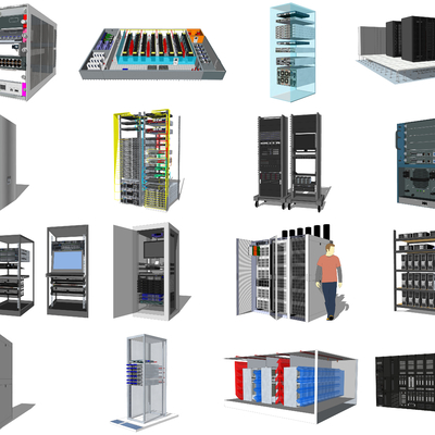 Modern computer room equipment server