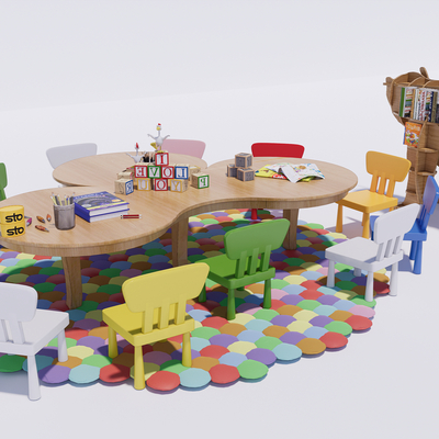 Modern Kindergarten Tables and Chairs