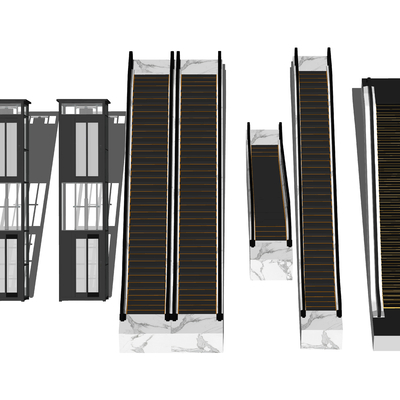 Modern Escalator Sightseeing Elevator