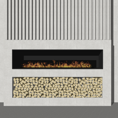 Modern Fireplace Wood