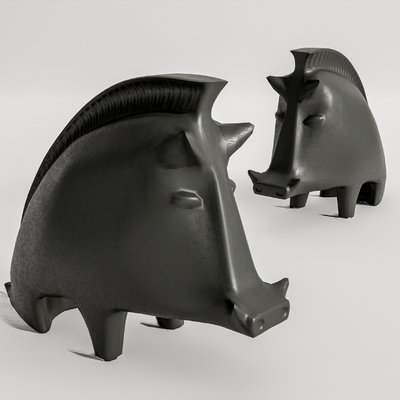 Modern Wild Boar Ceramics