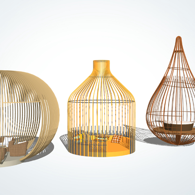 Modern Bird Cage Pavilion