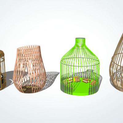 Modern Bird Cage Pavilion