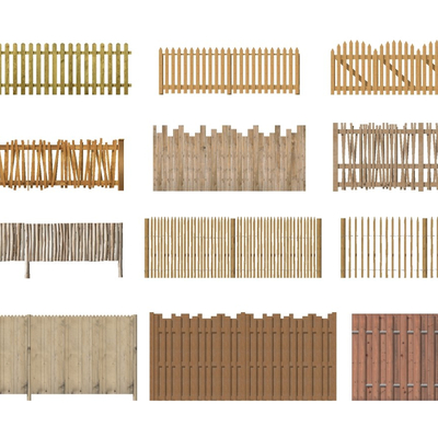 Natural wind wooden fence fence guardrail