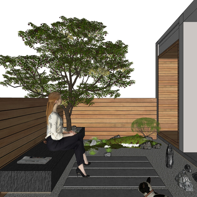 Modern Courtyard Garden