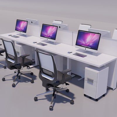 Modern office desk and chair office station