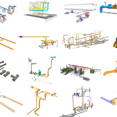 Industrial wind plant pipe parts