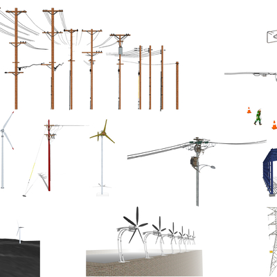 modern industrial equipment pole wind generator