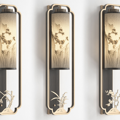 Neo-Chinese Style Affordable Luxury Style Wall Lamp