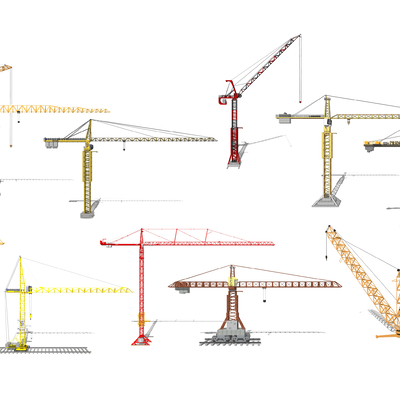 Modern crane industrial equipment