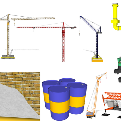 Modern crane industrial equipment