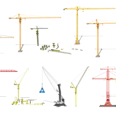 Modern crane industrial equipment