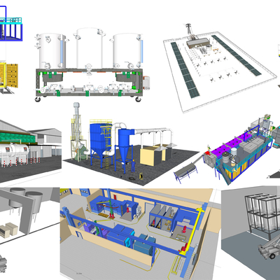 Modern pipeline industrial equipment