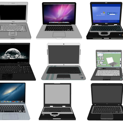 Modern Laptop Desktop Computer